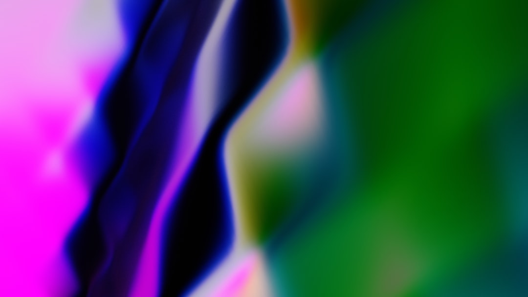 Abstract shapes and colors blend in harmony.