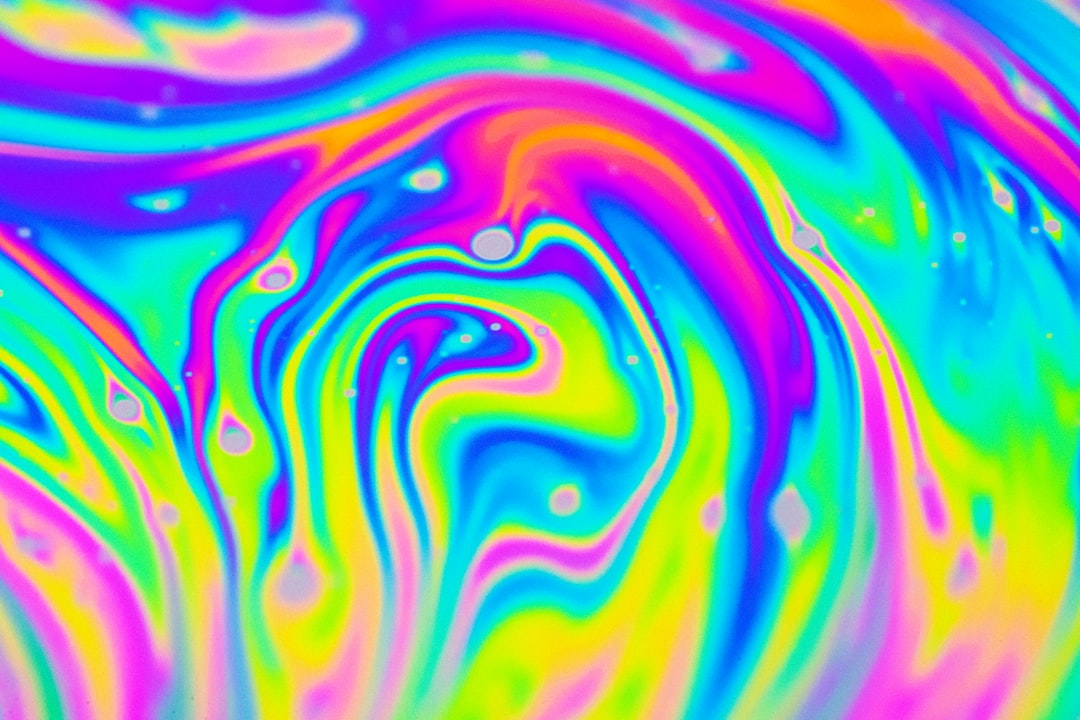 a colorful spiraling swirl