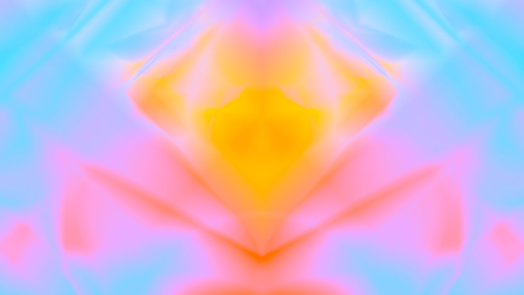 a multicolored abstract image of a flower