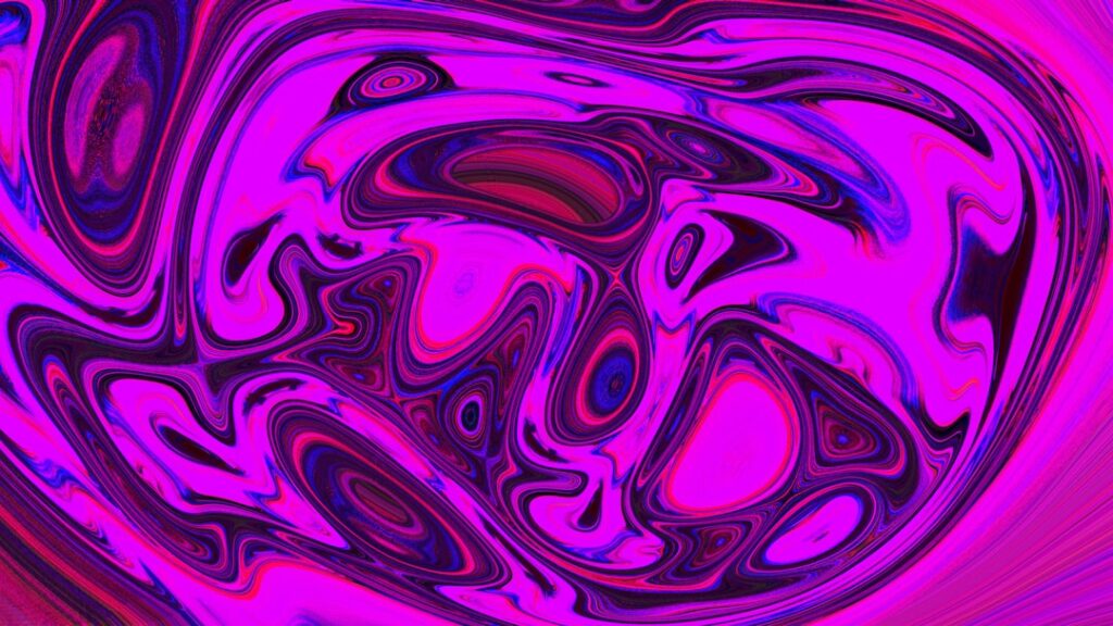 A purple and blue abstract background with a swirl