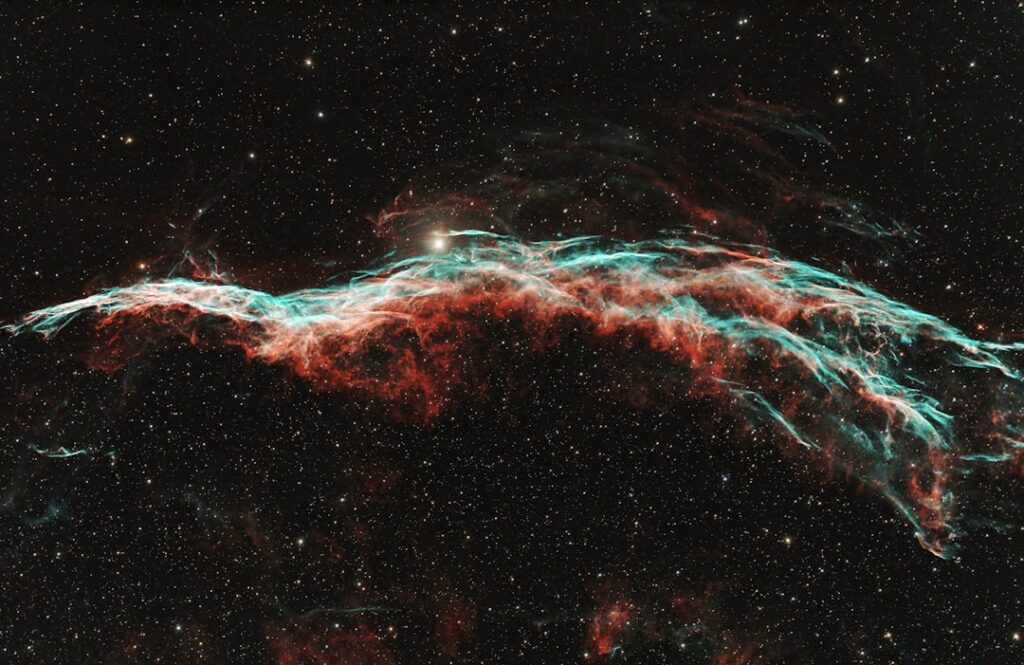 An image of a very large star in the sky